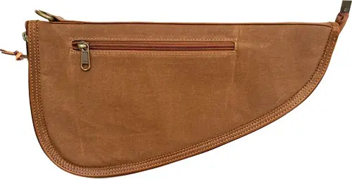 PALMETTO PISTOL CASE LARGE - FIELD TAN-WAXED CANVAS BUFFALO - Palmetto Bag Co