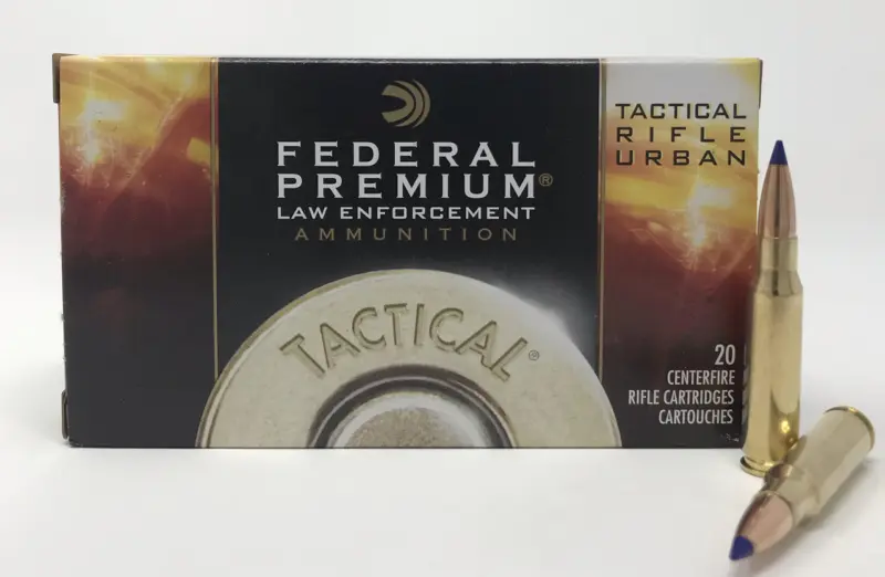 Federal 308 Win Ammunition Tactical Rifle Urban T308T 168 Grain Tactical Tip Matchking 20 Rounds - Federal Premium