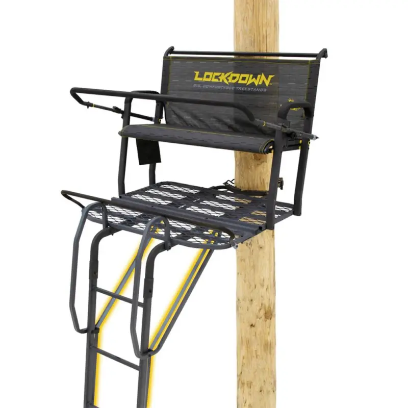 River's Edge Lockdown 2-Man Ladder Tree Stand - Ardisam (River's Edge/ Barronett Blinds)