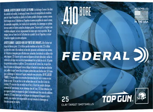 FEDERAL TOP GUN 410 2.5" 1/2OZ - #7.5 1330FPS 250RD CASE LOT