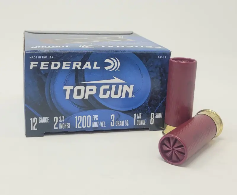 Federal 12 Gauge Ammunition Top Gun TG128 2-3/4" #8 1-1/8 Oz 250 rounds - Federal Ammunition