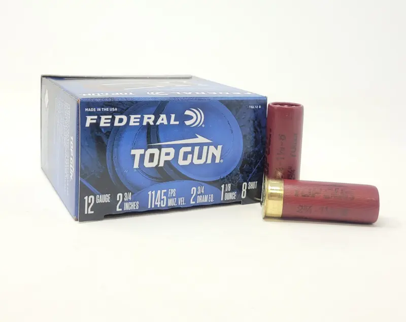 Federal 12 Gauge Ammunition target TGL128 2-3/4" 8 Shot Shot 1-1/8 oz 1145fps 250 Rounds - Federal Ammunition