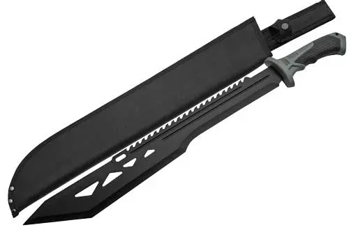 SZCO RITE EDGE 20" MACHO - MACHETE BLACK W/SHEATH 25" OAL