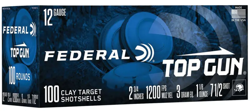 Federal TG1210075 Top Gun  12Gauge 2.75" 1 1/8oz 7.5Shot 100 Per Box/2 Case - Federal Premium