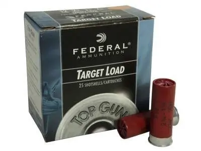 Federal 12 Gauge Ammunition Top Gun Target TG12EL8 2-3/4          8 Shot 7/8oz 1200fps Case of 250 Rounds - Federal Ammunition