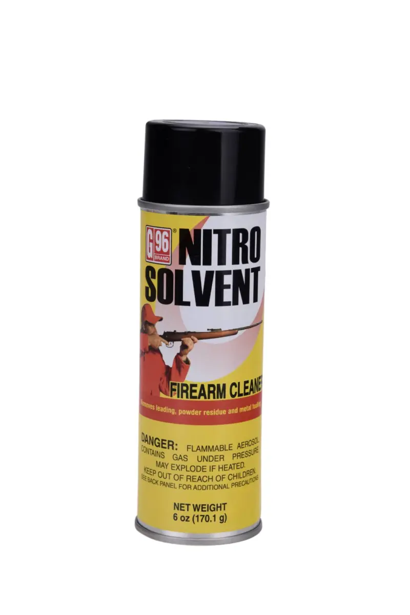G-96 NITRO SOLVENT GUN CLEANER AEROSOL 6-OZ ( 12 PER CASE ) - G96 Products