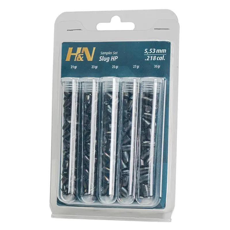 H Slug Sampler .22 Caliber 5.53 mm Head 150 Count