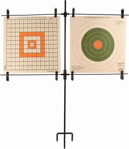 ALLEN PAPER TARGET STAND - INCLUDES 8 CLIPS/STEEL FRAME