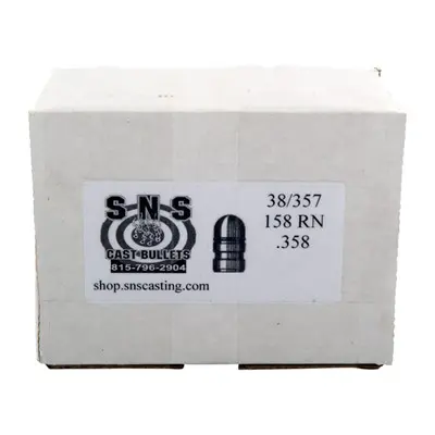 CAST 38 CALIBER (.358'') 158GR ROUND NOSE LEAD 500/BOX