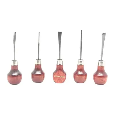 #107 BASIC PALM WOODCARVING 5 PIECE SET