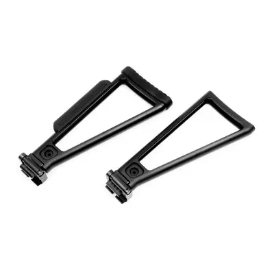 TRIANGLE FOLDING STOCK 9'' W/CHEEK REST BUTTPD ALUMINUM BLK