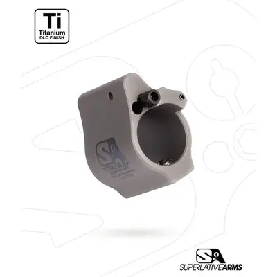 AR-15 SOLID TITANIUM ADJUSTABLE GAS BLOCK .936'' GRAY