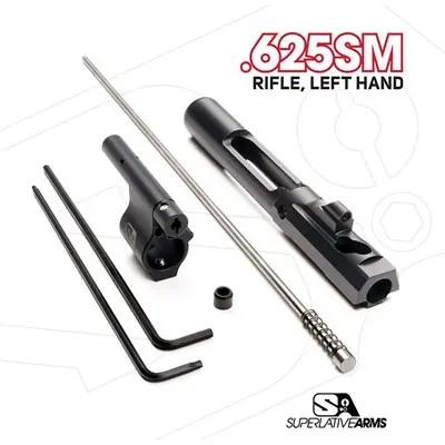 AR-15 ADJ PISTON SYSTEM W/SOLID .625'' GAS BLOCK RIFLE LH
