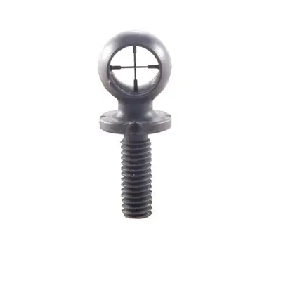 CROSSHAIRS DUPLEX HOODED FRONT SIGHT BRASS BLACK