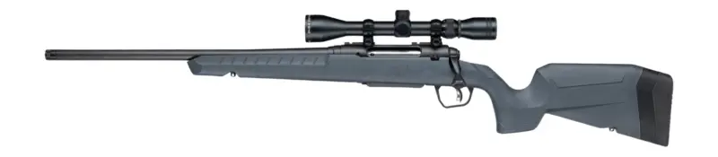 Savage Arms 33200 XP 7mm-08 Rem 4+1 20" Matte Black Carbon Steel Threaded Barrel Drilled Tapped Receiver, Gray Synthetic Fixed w/Pistol Grip Stock, 3-9x40mm Duplex Scope, Left Hand