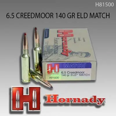 Hornady 6.5 Creedmoor Match H81500 140 gr ELD Match 20 rounds