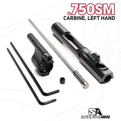 AR-15 ADJ PISTON SYSTEM W/SOLID .750'' GAS BLOCK CARBINE LH