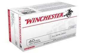 Winchester 40 S 165 gr Full Metal Jacket Value Pack 100 rounds