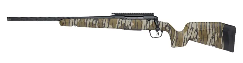 Savage Arms 33315 Axis 2 Pro 6mm ARC 4+1 20" Black Cerakote Carbon Steel Spiral Fluted Threaded Barrel Receiver w/Picatinny Rail, Mossy Oak Original Bottomland Fixed w/Pistol Grip Synthetic Stock, L
